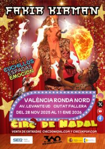 El cartell promocional del Circ de Nadal, amb Fakir Kirman com a protagonista.