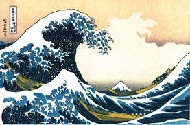 La gran onada de Kanagawa genial obra del pintor japonès Katsushika Hokusai (entre 1830 i 1833)